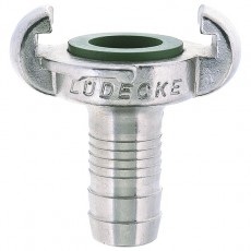 LUDECKE 带软管倒钩的爪形联轴器DIN 3489系列
